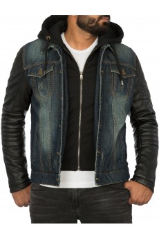 Young & Rich Jeans Sweater Jacke Blue