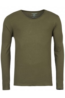 Young & Rich Longsleeve Pullover O-Neck Basic Green