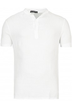 Young & Rich Leinen Hemd White
