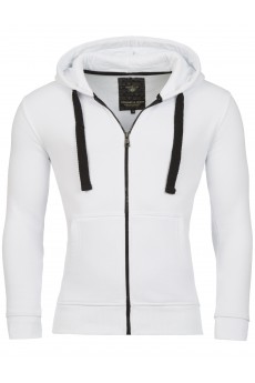 Young & Rich Sweatjacke Pullover Basic White